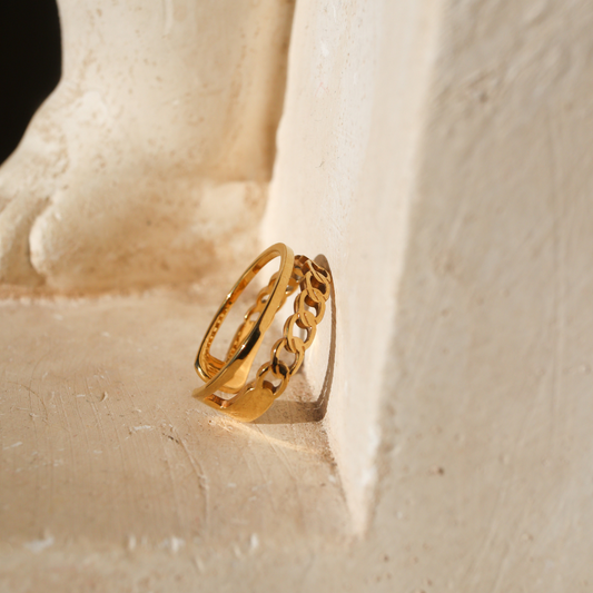 Delilah Adjustable Gold Ring