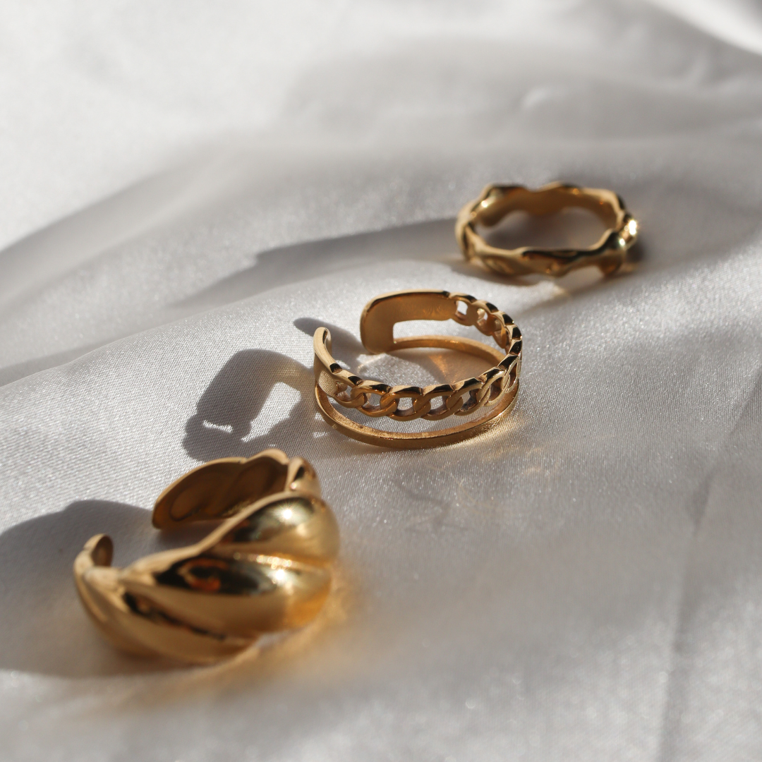 Delilah Adjustable Gold Ring