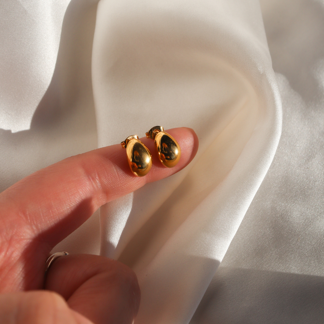 Ana Tear Drop Dome Earrings