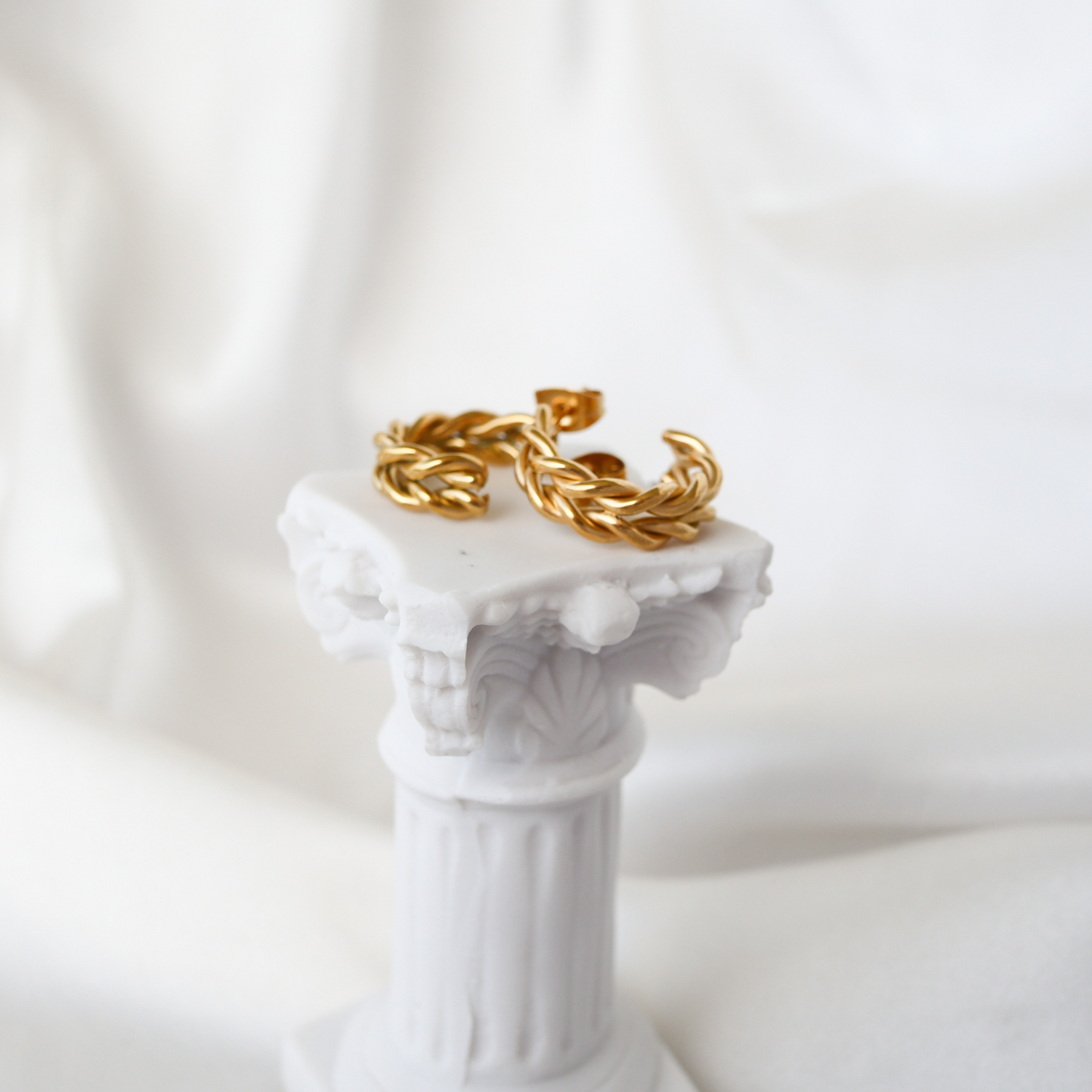 Double Twisted Hoop Earrings