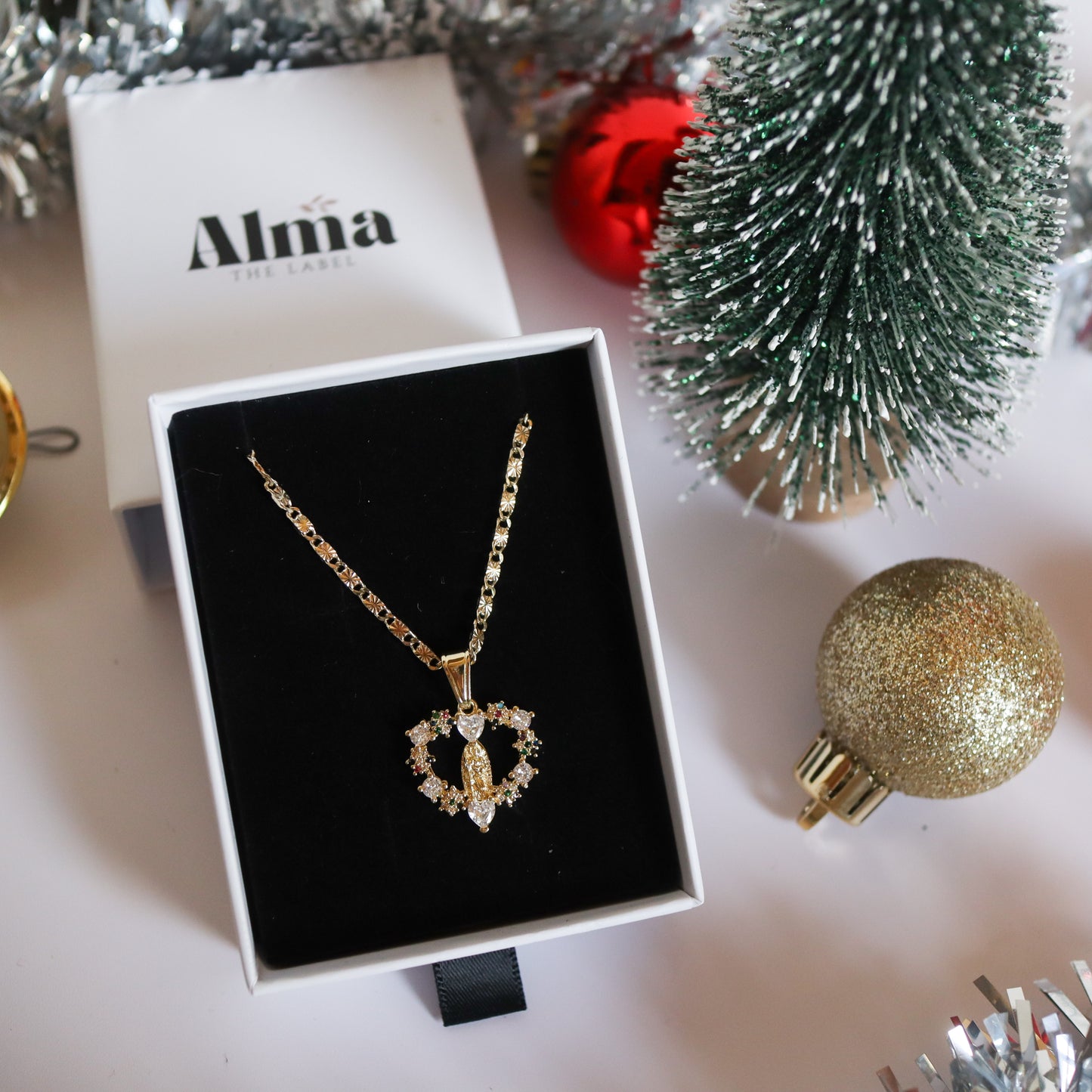 san Benito necklace in box