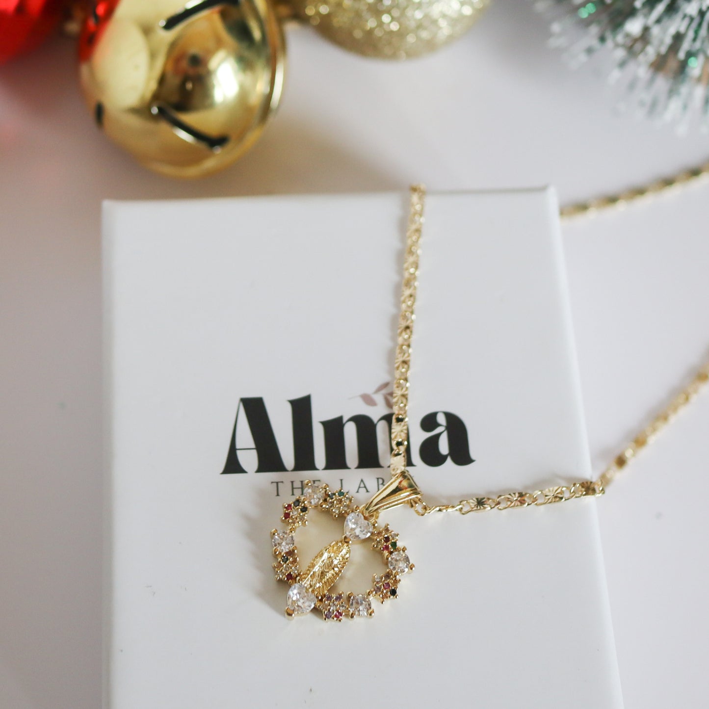 flat lay on san Benito necklace