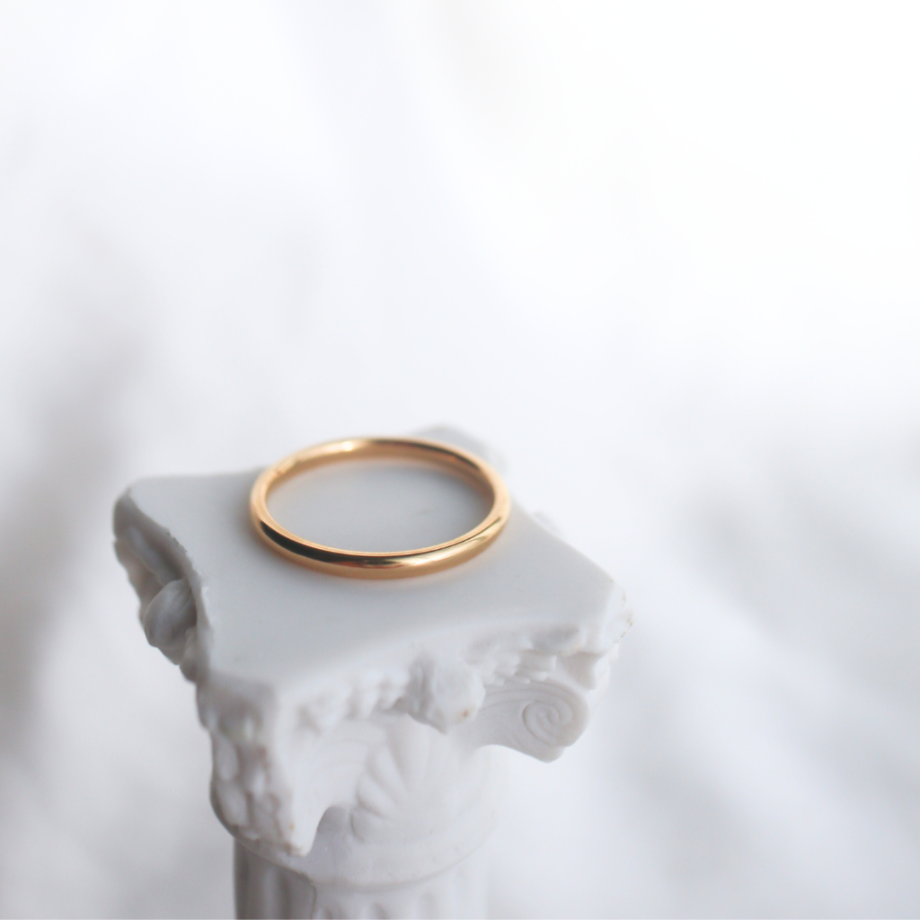Gold Simple Band Ring