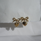 Alma Heart Bow earrings