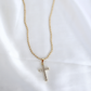 Luz Cross Pendant Necklace