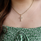 Luz Cross Pendant Necklace